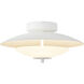 Prescott 15.63 inch Antique White Flush Mount Ceiling Light