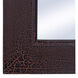 Dann Foley 54 X 38 inch Black & Clay Crackle Wall Mirror