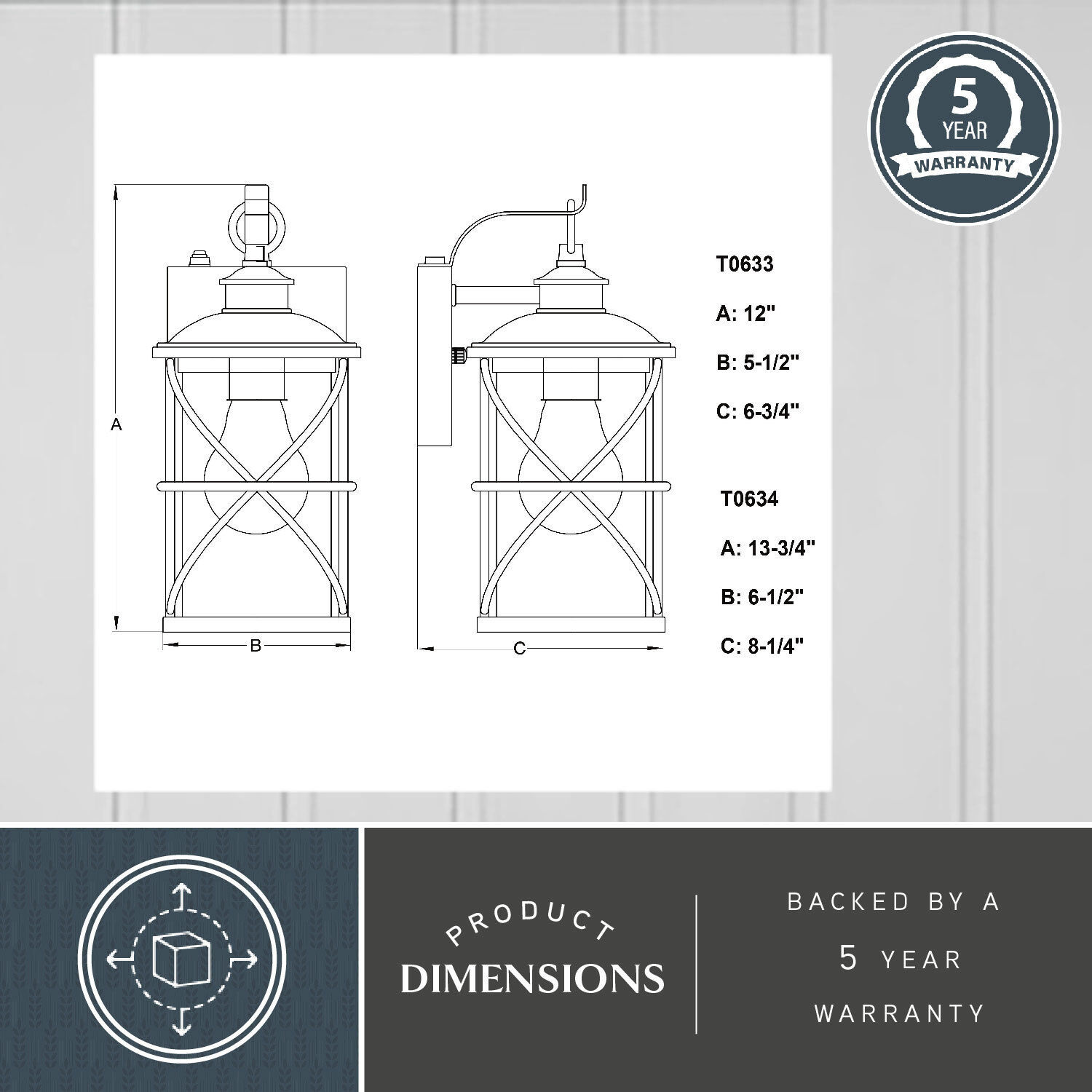 Adams LED 12 inch Black Outdoor Wall
