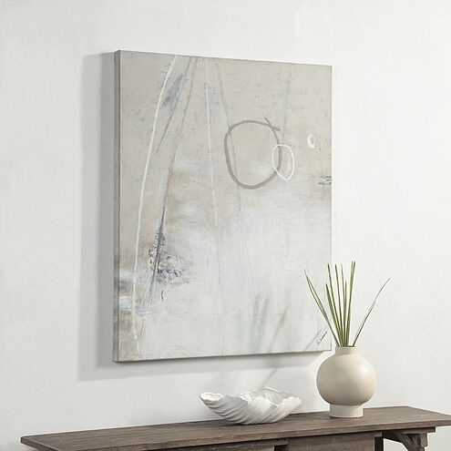 Pinceau White/Beige/Grey/Black Canvas Art