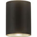 Nordic LED 6 inch Black Exterior Wall Light