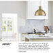 Argo LED 14 inch Heritage Brass Indoor Pendant Ceiling Light
