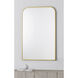 Merrimack 36 X 24 inch Gold and Clear Mirror