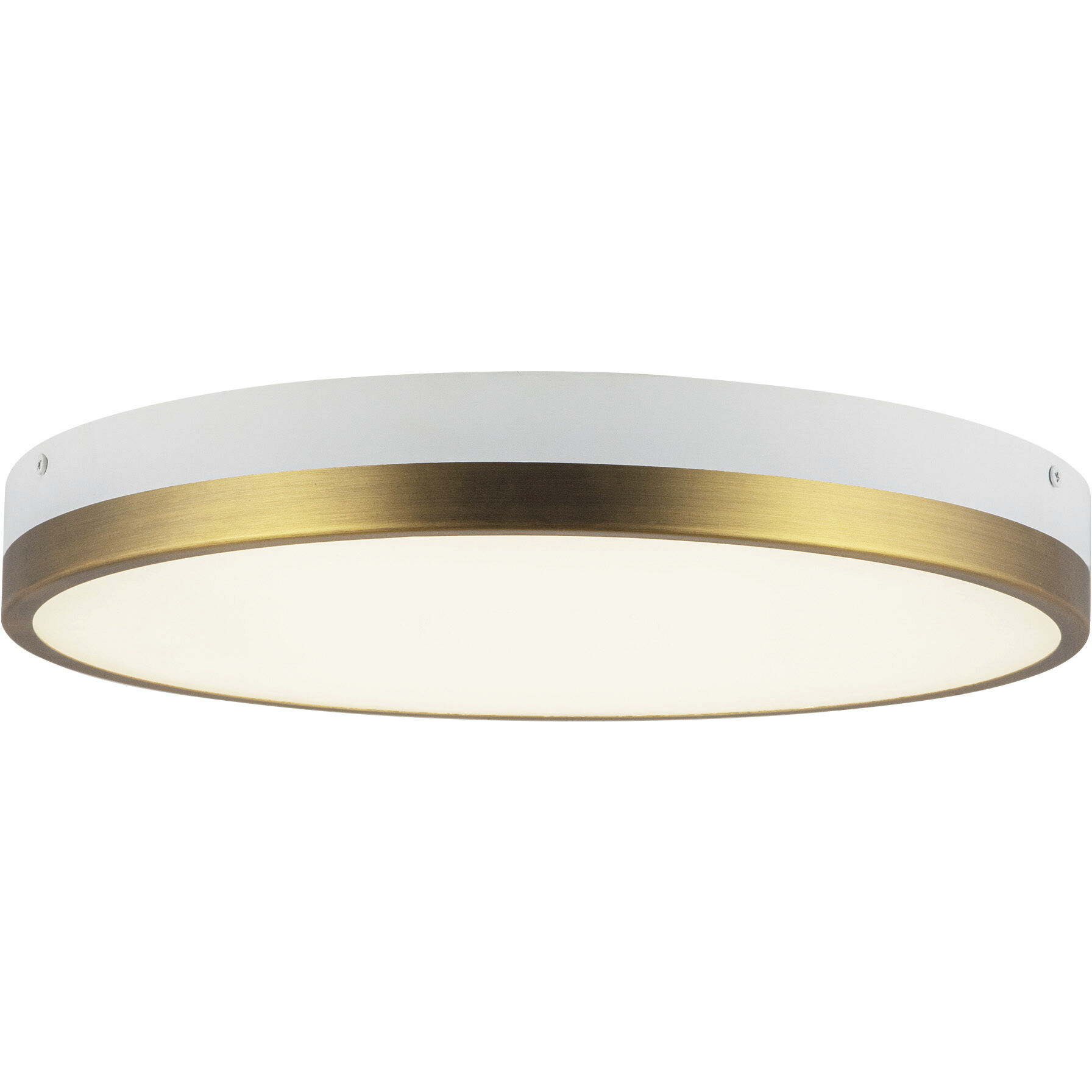 Alora Mood Adelaide LED 15 inch Aged Gold/White Flush Mount Ceiling Light in Aged Gold and White