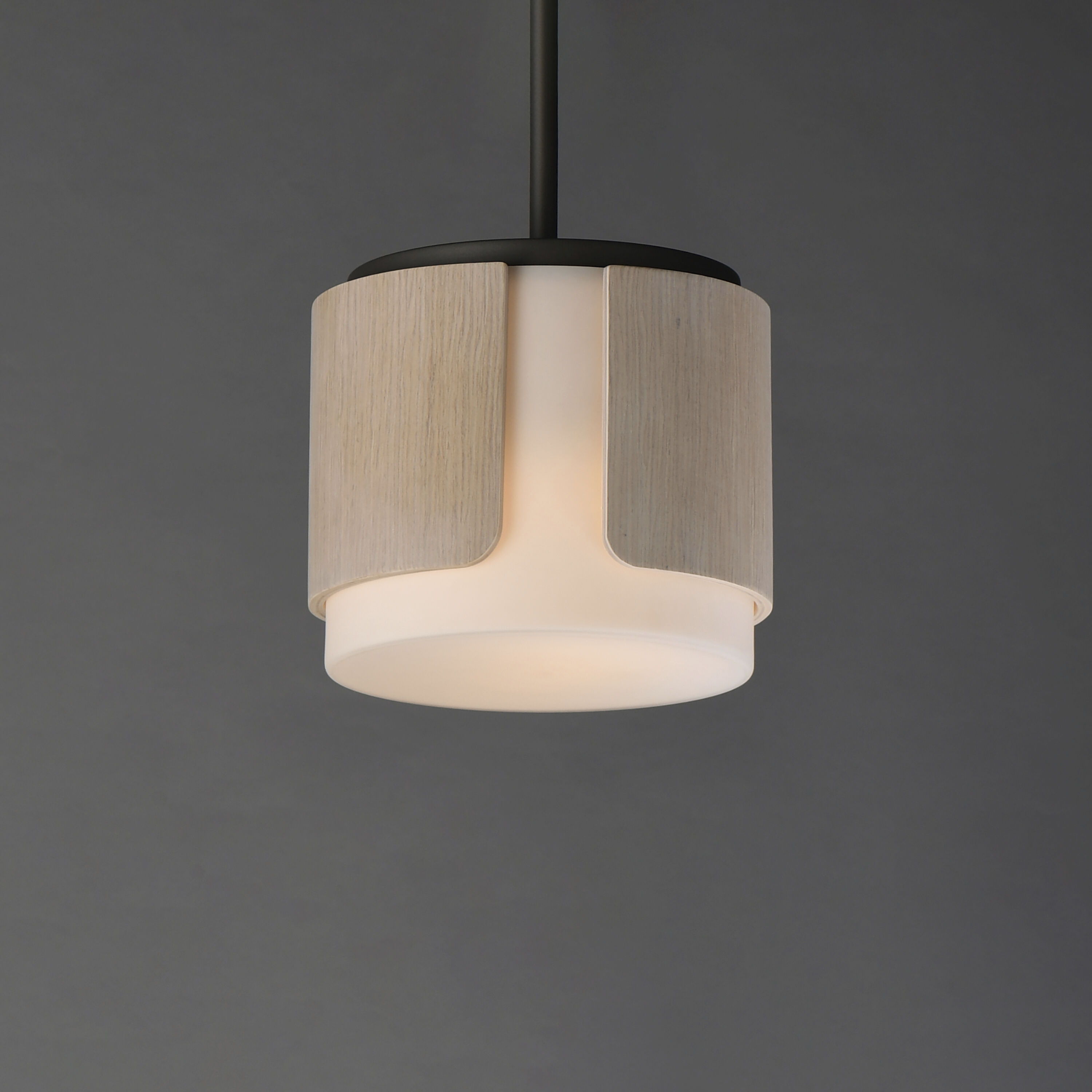 Draughtsman 2 Light 10 inch Natural WoodandCharcoal Flush Mount Ceiling Light in Satin White, Natural Wood and Charcoal