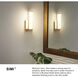 Simi LED 5 inch Brushed Nickel Bath Light Wall Light