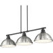 Yep Duncan Island Light Ceiling Light in Matte Black, Pewter