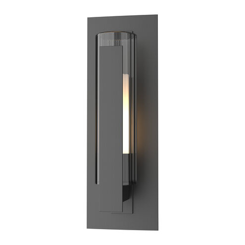 Vertical Bar 1 Light 15 inch Coastal Black Outdoor Sconce, Small