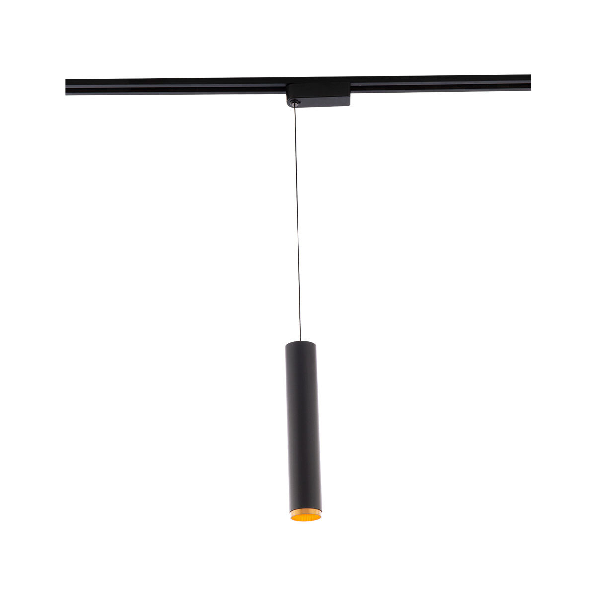 Silo Pendants 1 Light 120 Black/Gold Track Head Ceiling Light in 4000K