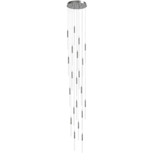 Main St. LED 22 inch Polished Nickel Pendant Ceiling Light in Frosted