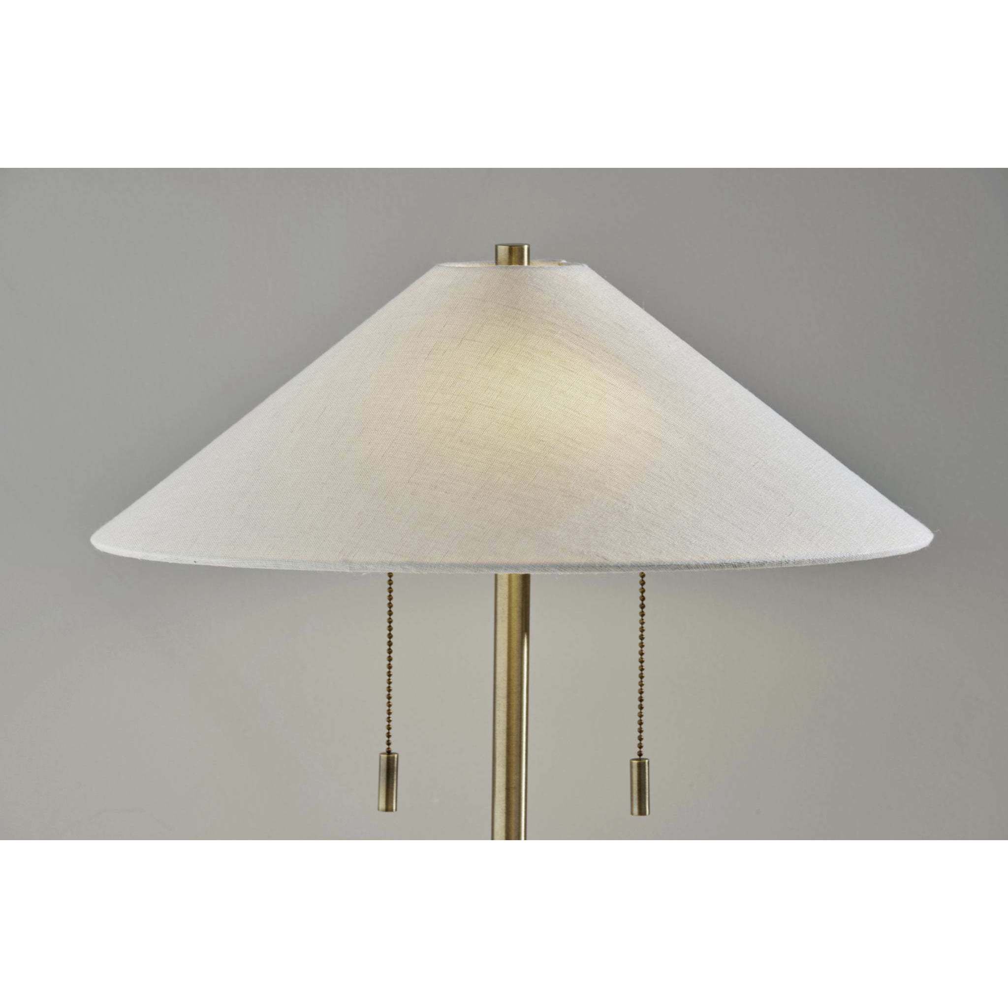 Claremont 24 inch 40.00 watt Antique Brass Table Lamp Portable Light