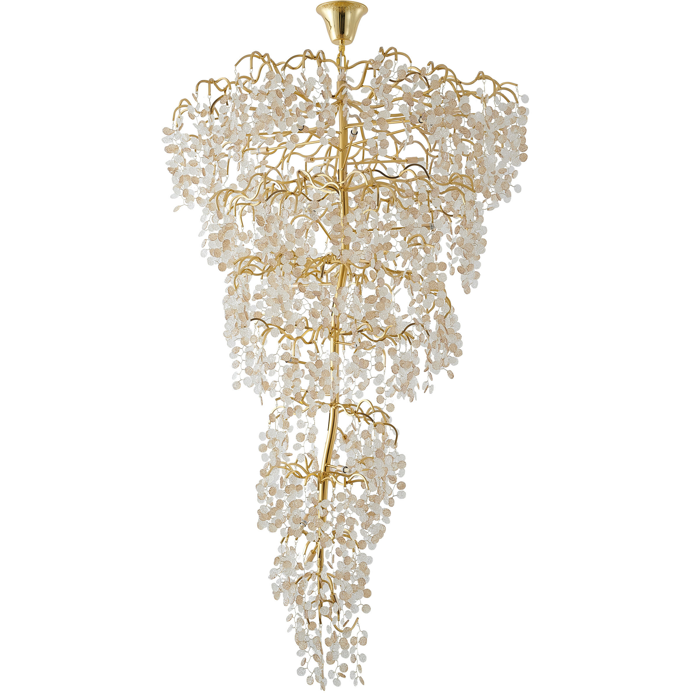 Canada 25 Light 47.25 inch Gold Chandelier Ceiling Light