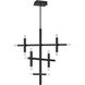 Francesca LED 35.5 inch Matte Black Chandelier Ceiling Light