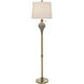 Rowan 63 inch 100 watt Ash and Gold and White Floor Lamp Portable Light