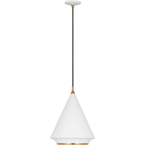 TOB by Thomas O'Brien Stanza 1 Light 14.88 inch Matte White Pendant Ceiling Light