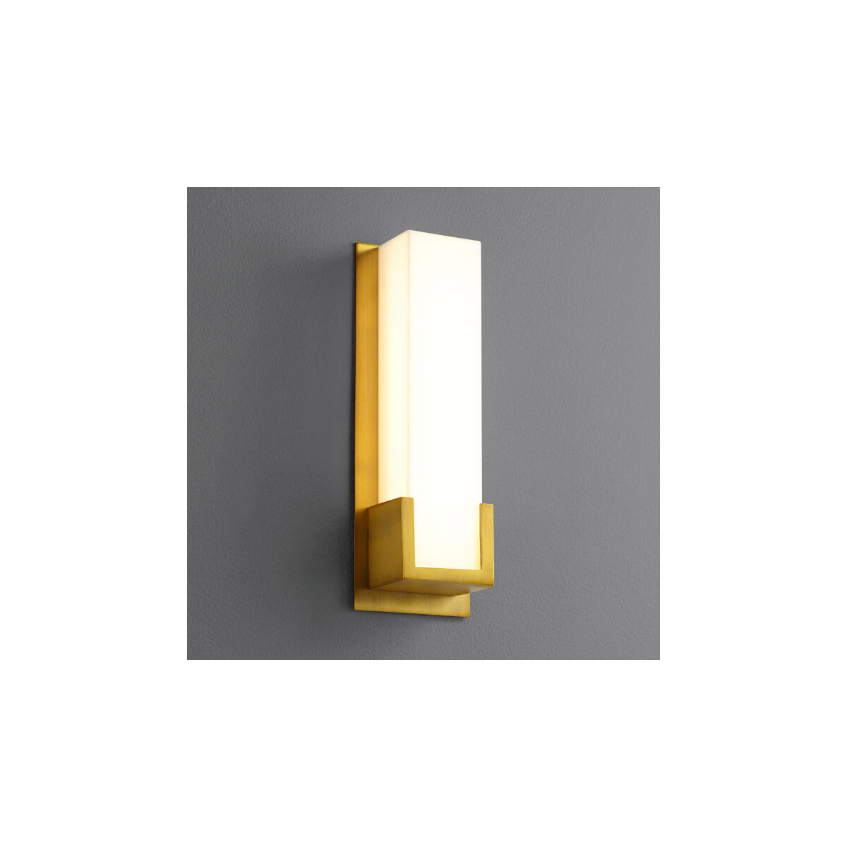 Orion 1 Light 5 inch Aged Brass Sconce Wall Light