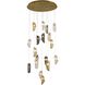 Canada 18 Light 32 inch Brass Chandelier Ceiling Light