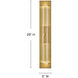 Cecily LED 5 inch Heritage Brass ADA Sconce Wall Light