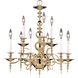 Kensington 9 Light 28 inch Polished Brass Dining Chandelier Ceiling Light