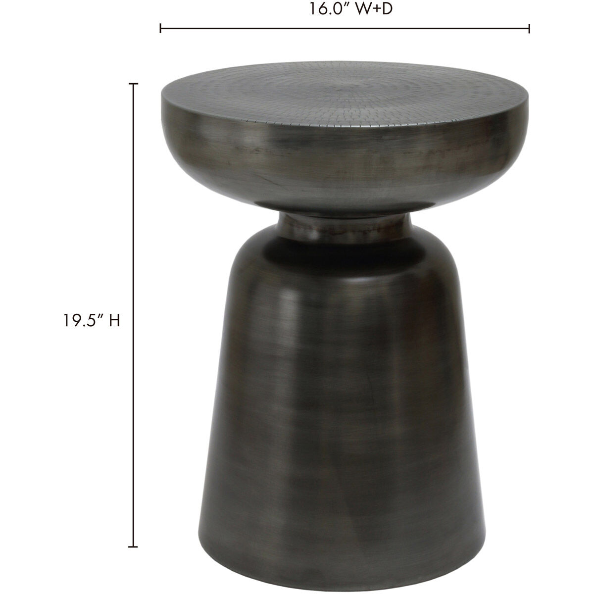 Arthur 20 X 16 inch Silver Accent Table