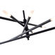 Canada LED 30 inch Black Chandelier Ceiling Light