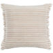 Seraphina 20 X 20 inch Tan/White Accent Pillow