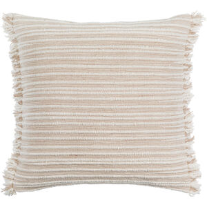 Seraphina 20 X 20 inch Tan/White Accent Pillow