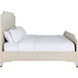 Alexandra Cerused White and Stained Gold King Bed