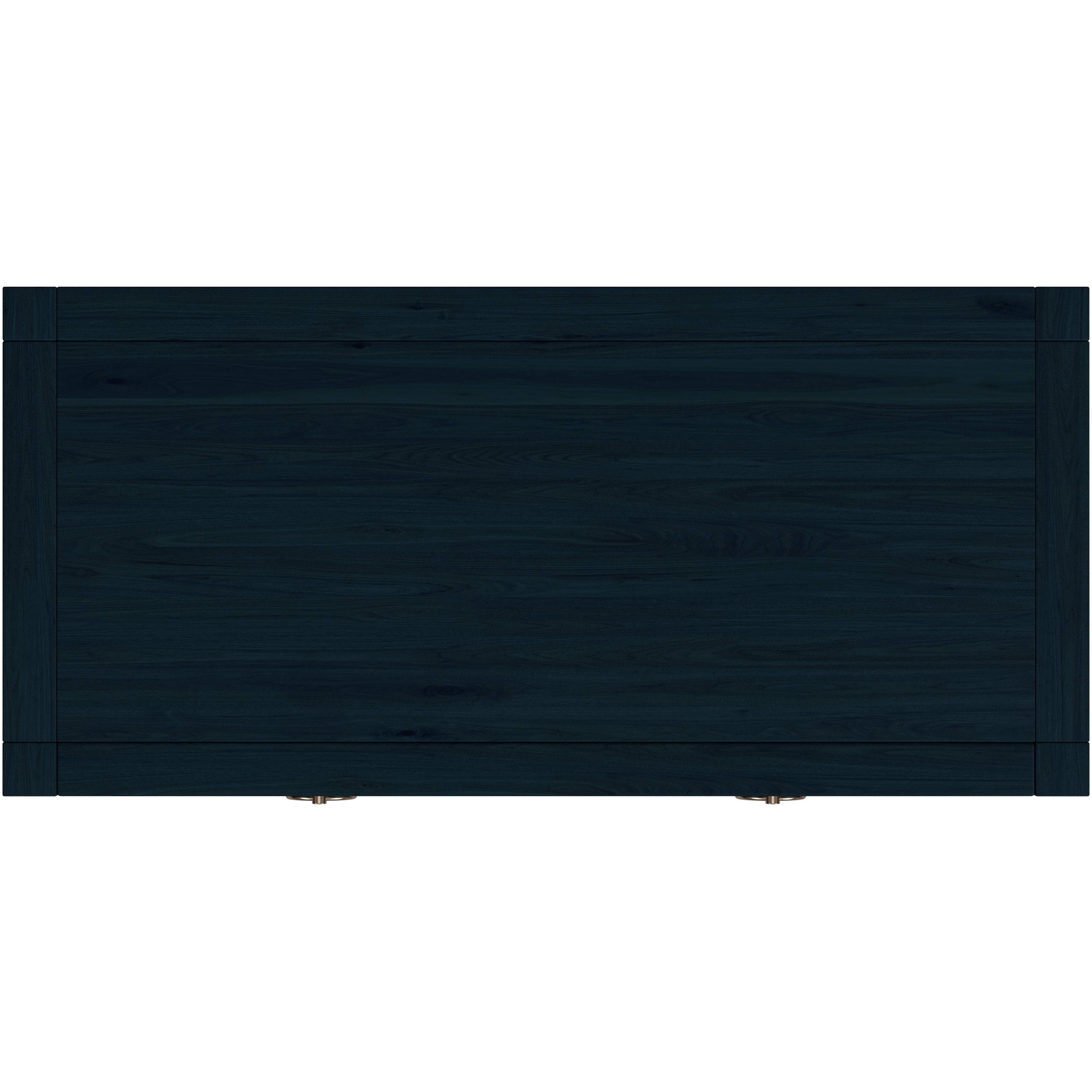 Lark 30" Wood 1-Drawer Nightstand in Navy Blue