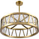 Lucus 2 Light 30 inch Aged Brass Pendant Ceiling Light