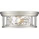 Clarion 3 Light 16 inch Brushed Nickel Flush Mount Ceiling Light