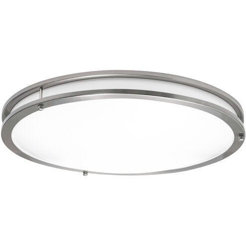 Carlisle LED 18 inch Satin Nickel Flush Mount Ceiling Light