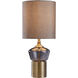 Gordon 30.5 inch 150 watt Gray and Brass Table Lamp Portable Light