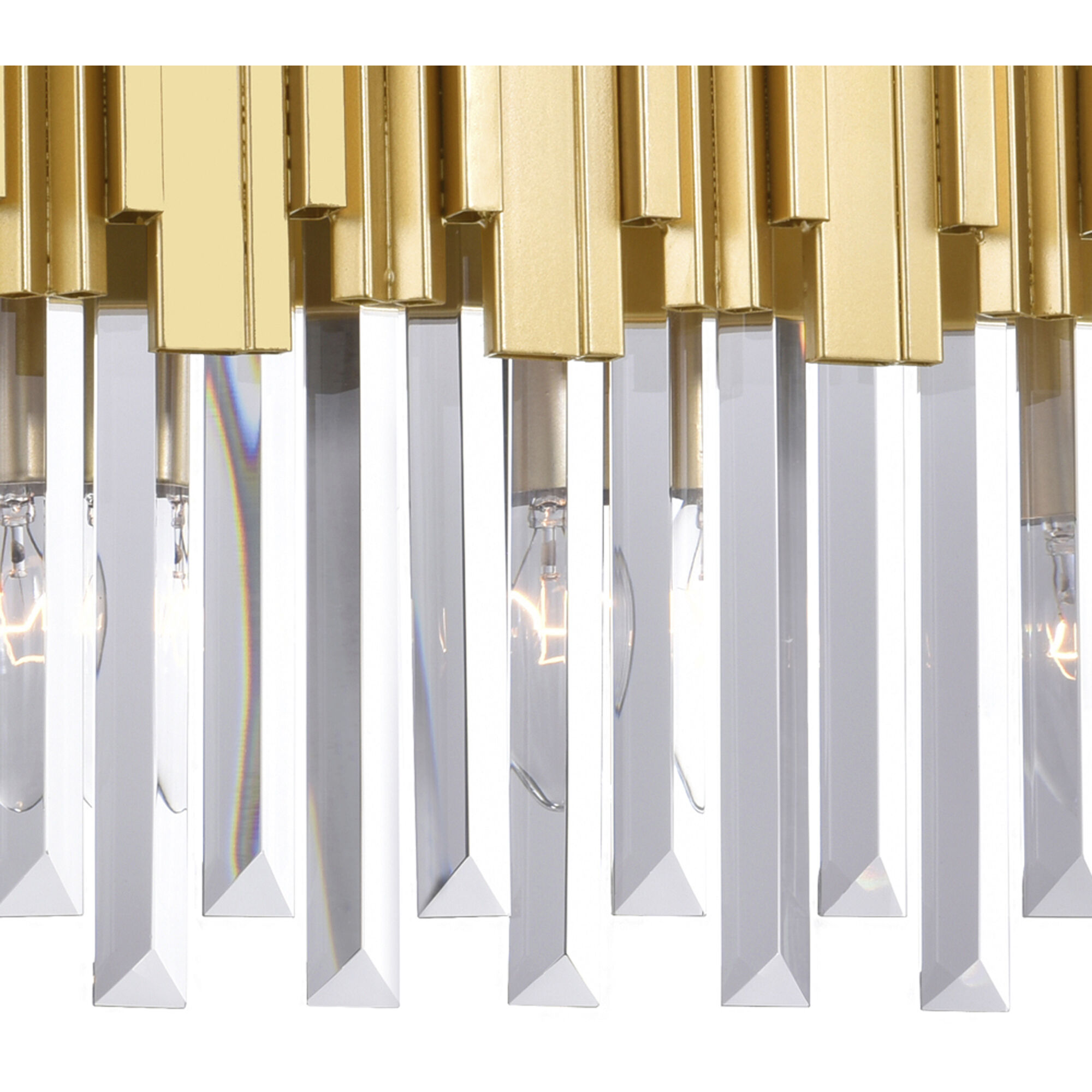 Deco 3 Light 17 inch Medallion Gold Vanity Light Wall Light