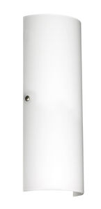 Torre 18 LED 7 inch Satin Nickel ADA Wall Sconce Wall Light in Opal Matte Glass