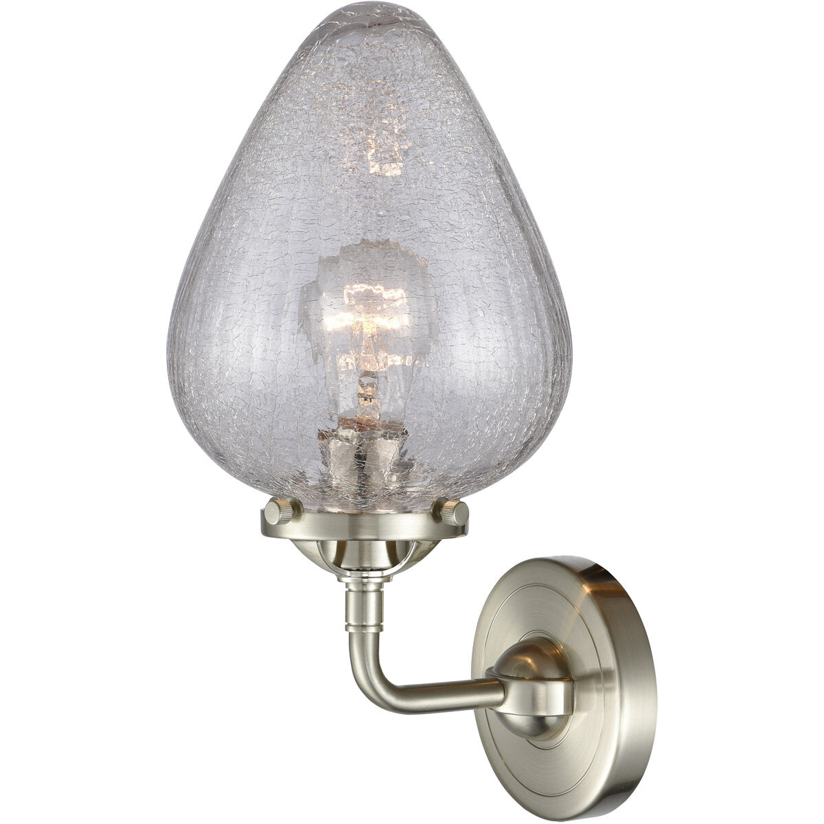 Nouveau Geneseo 1 Light 7 inch Brushed Satin Nickel Sconce Wall Light, Nouveau