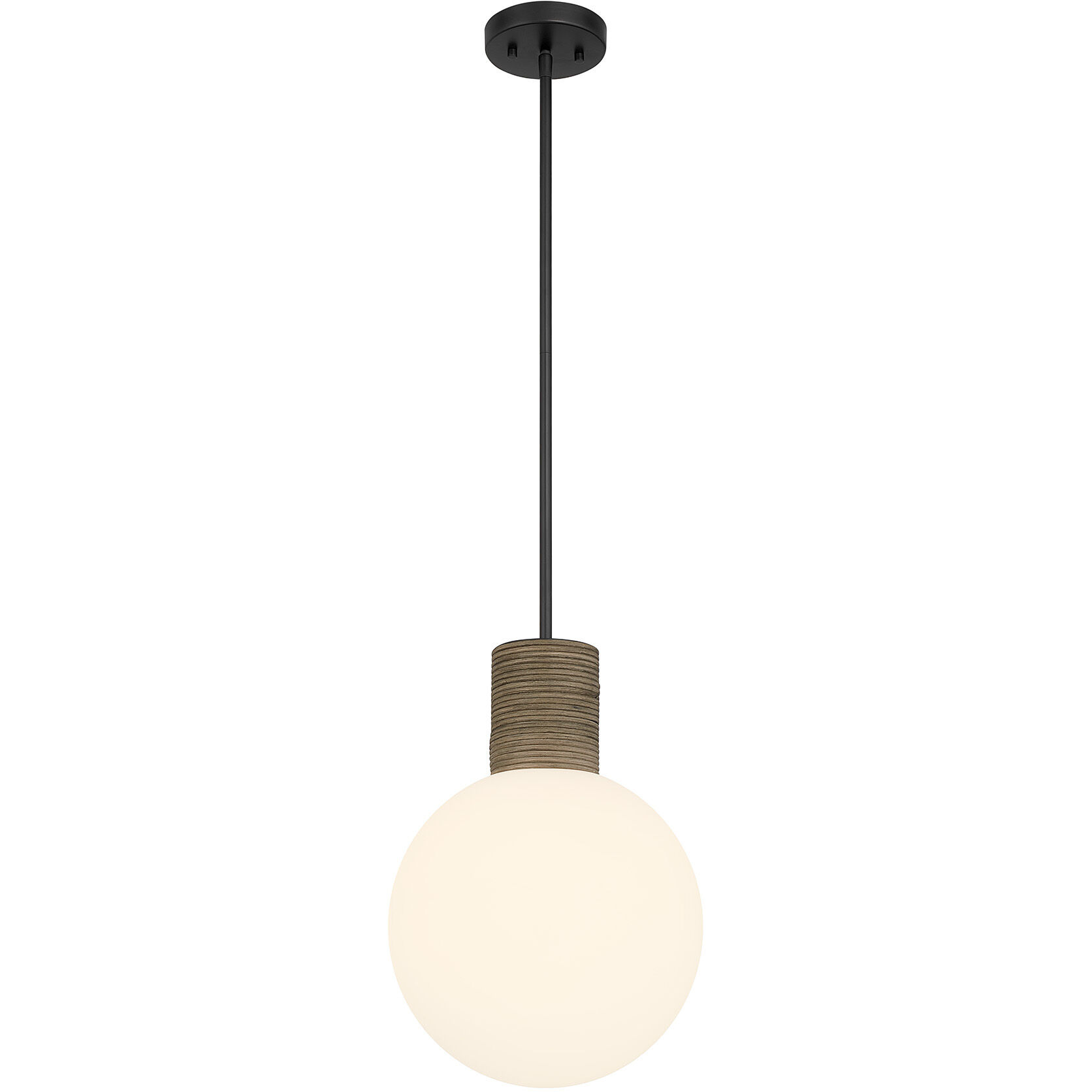 Jarrell 1 Light 12 inch Matte Black Pendant Ceiling Light