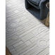 Transcendence 108 X 72 inch Light Silver / Off-White / Pearl Handmade Rug in 6 x 9