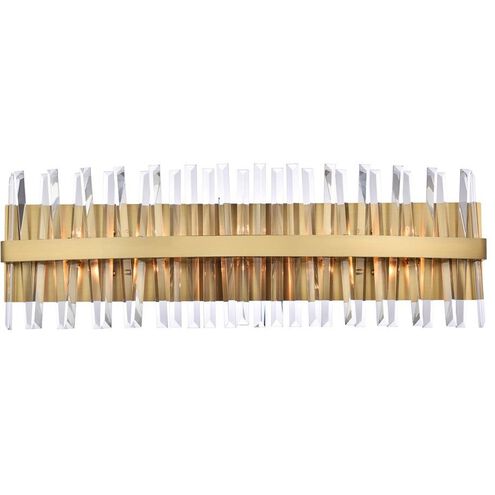 Serephina 10 Light 36 inch Satin Gold Bath Sconce Wall Light