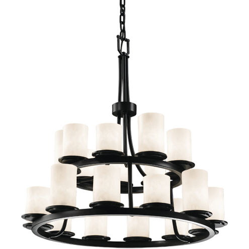 Clouds 21 Light Matte Black Chandelier Ceiling Light