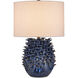 Maitake 22 inch 150 watt Dark Blue Reactive Table Lamp Portable Light