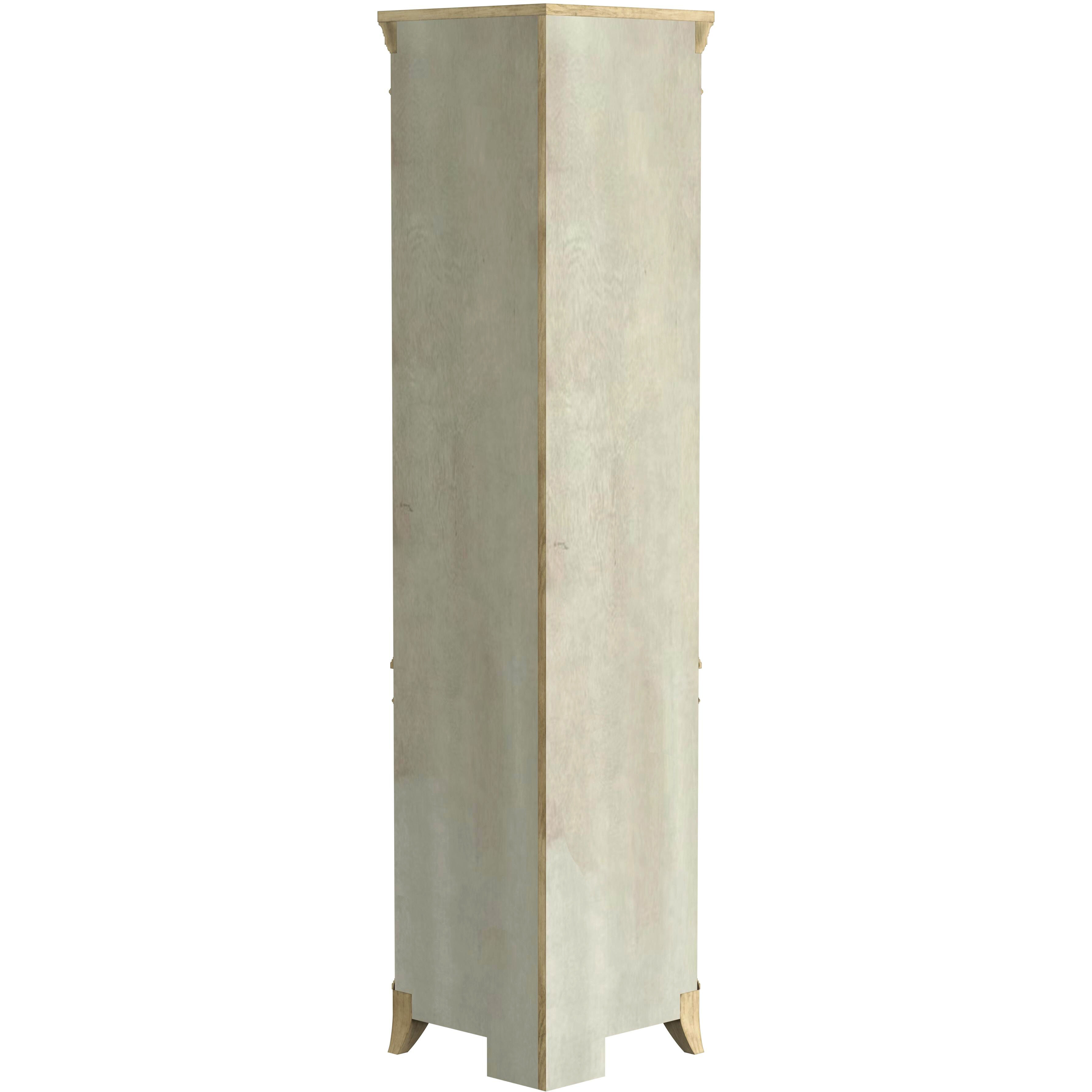 Dowling 1 Door Corner Cabinet in Beige