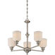 Melrose 5 Light 24 inch Polished Chrome Chandelier Ceiling Light