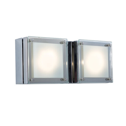 Quattro 2 Light 11 inch Chrome Wall Sconce Wall Light