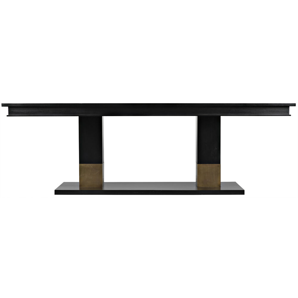 Ravenko 90 X 44.5 inch Hand Rubbed Black Dining Table