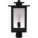 Rock Creek 1 Light 19.25 inch Textured Black Outdoor Post Mount