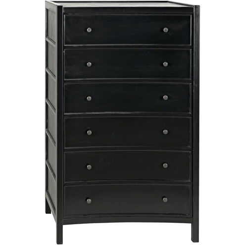 Hampton Hand Rubbed Black Dresser, Tall Boy