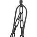 Alora Mood Farrah 3 Light 11.88 inch Matte Black Pendant Ceiling Light in Amber Ribbed Glass