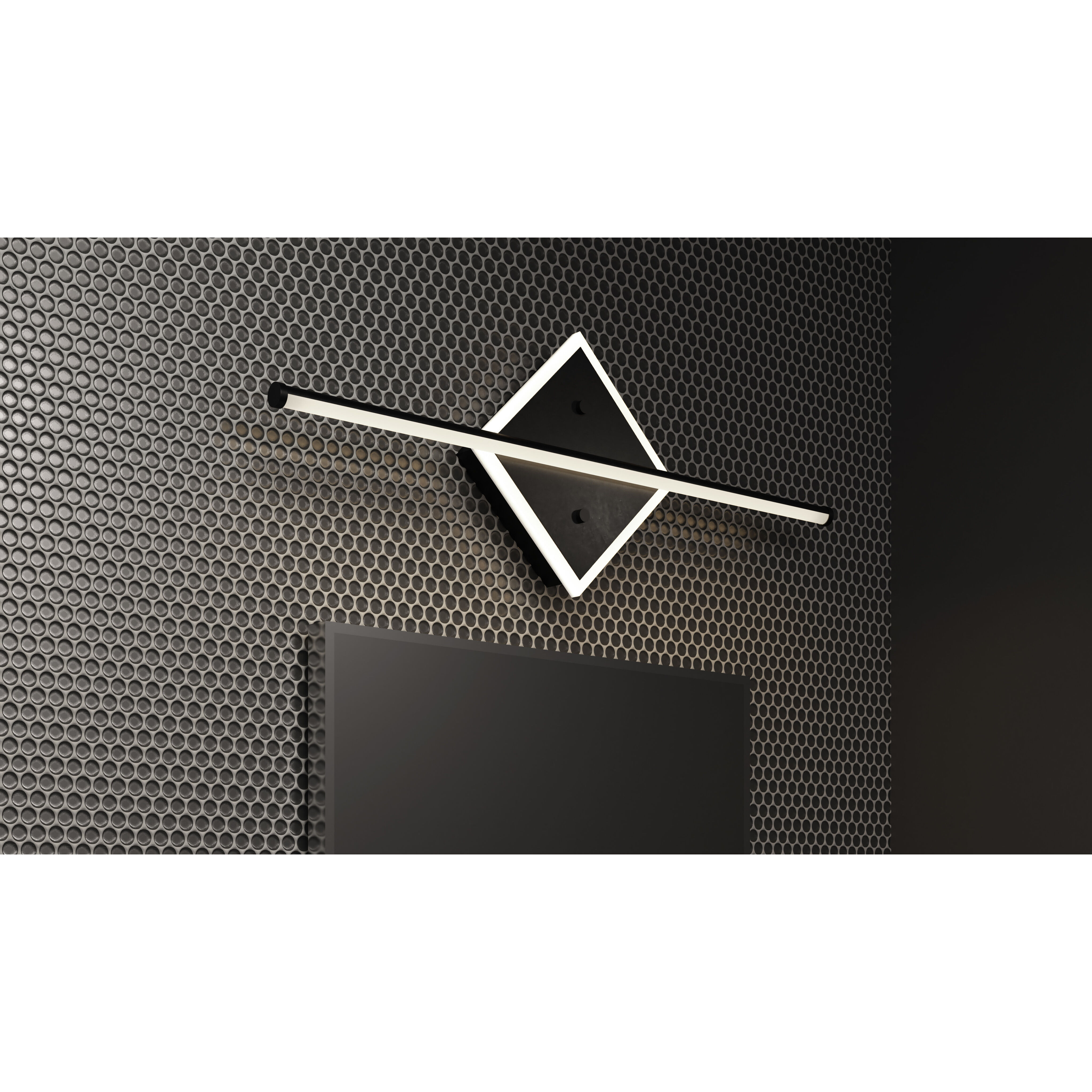Parcelle LED 25 inch Matte Black Bath Light Wall Light