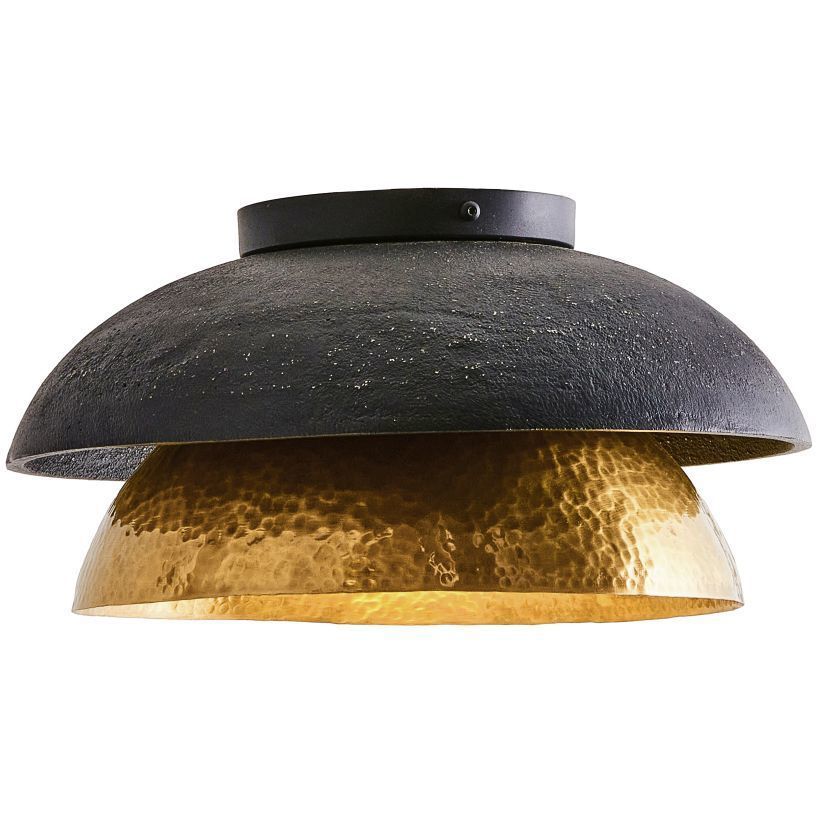 Amani Blackened Iron Flush Mount Ceiling Light
